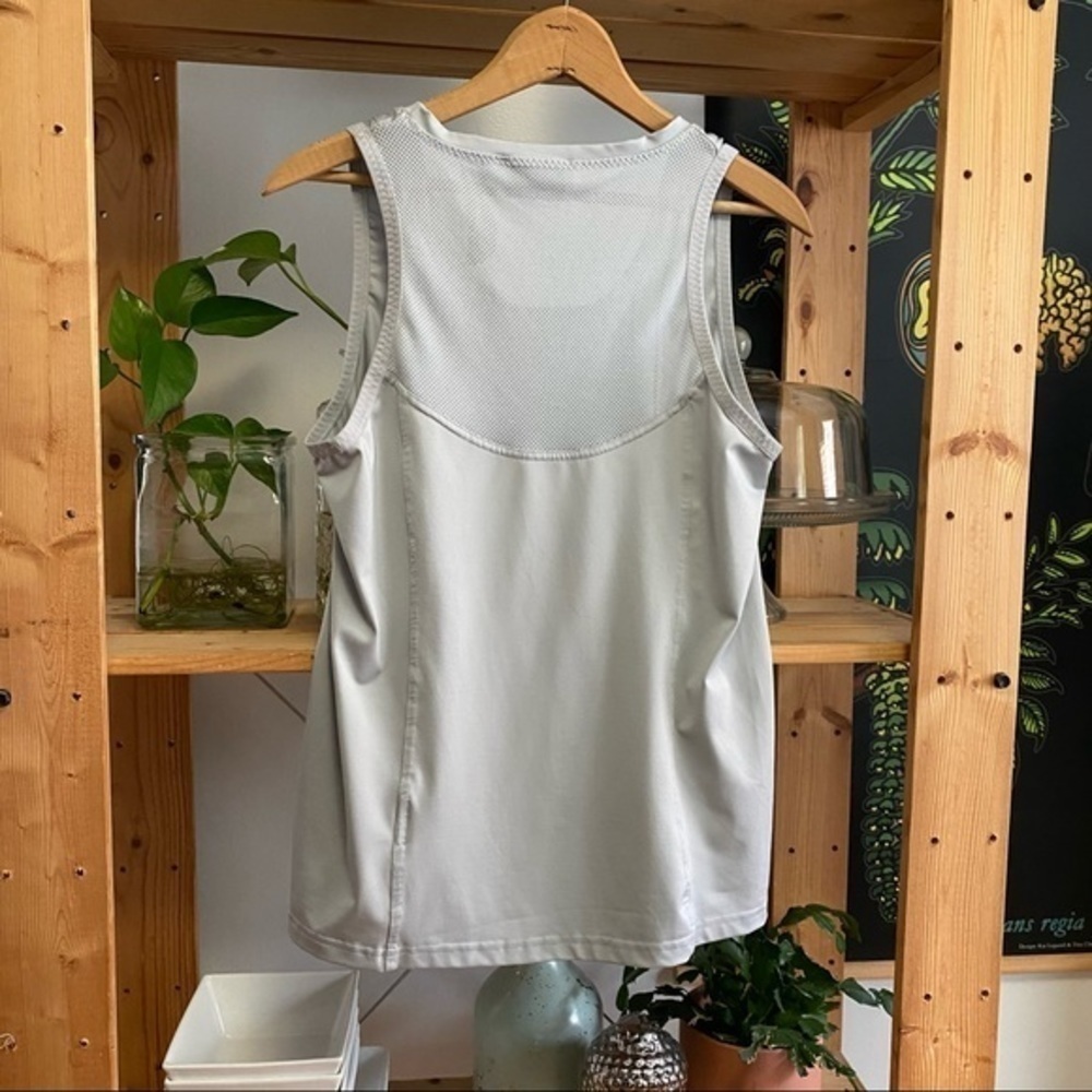 Adidas X Stella McCartney Light Gray Athletic Tank Top Large - Picture 3 of 11